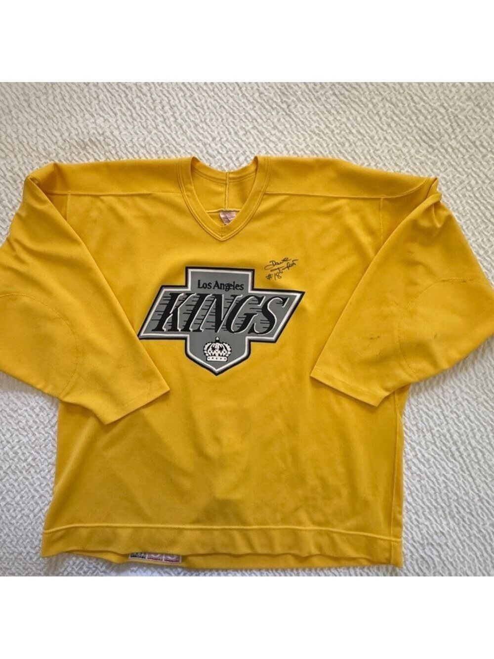 Vintage CCM Los Angeles Kings Practice Jersey, Dave Taylor